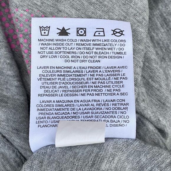 Nike Gray & Pink Logo Graphic Long Sleeve Tee. Size Small. EUC! - Picture 4 of 4